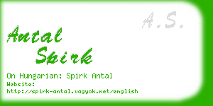 antal spirk business card